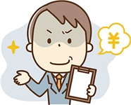 悪徳業者のイラスト